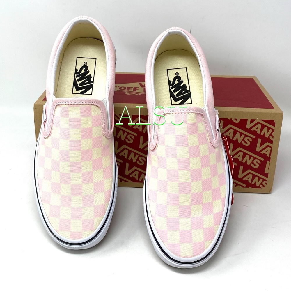 VANS Classic Slip On Checkerboard Pink Women’s Size 10 Sneakers VN0A4BV3X0A - Picture 4 of 9